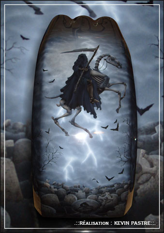 .::GRIM-REAPER-TRIKE 01 - fevrier, mars, avril 2010 - aérographe peinture custom - sur trike REWACO::.