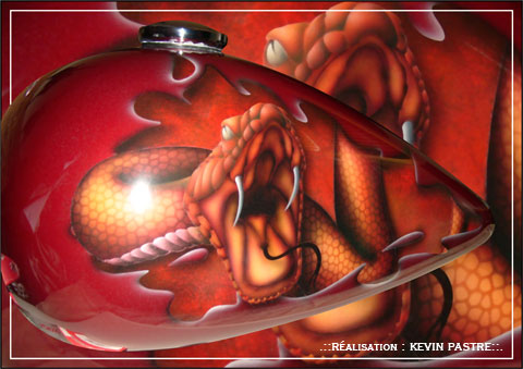 .::SIDEWINDERS01 : avril 2009 - aérographe peinture custom - trike Roadking Harley Davidson::.